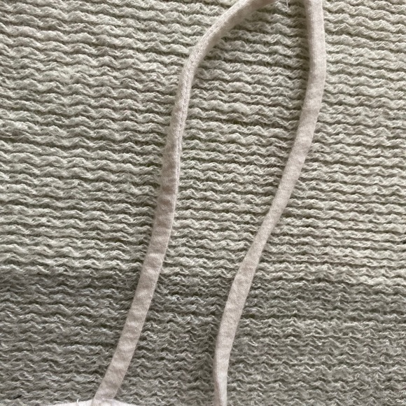 White Adjustable Spaghetti Strap Tank // size L - Picture 6 of 6